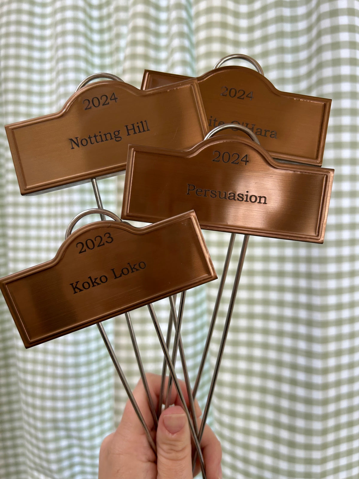 Engraved Plant Labels - Roses